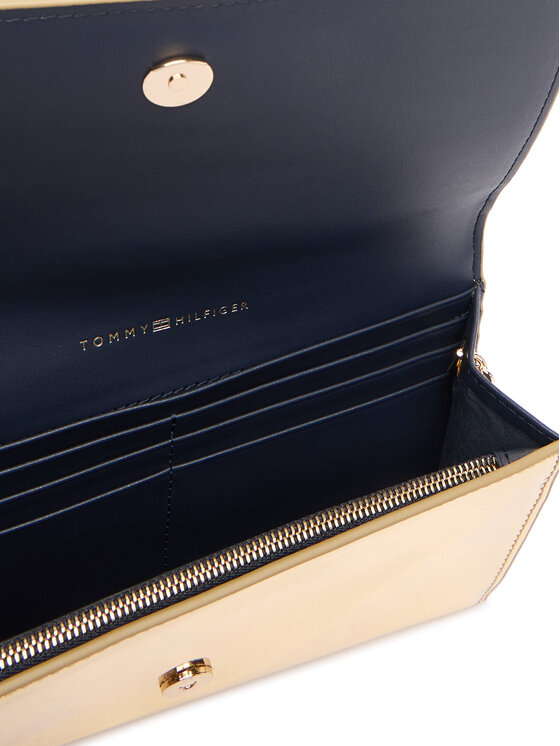 Tommy Hilfiger Tommy Hilfiger Borsetta Icon Flap W/Chain Met AW0AW17959 Oro