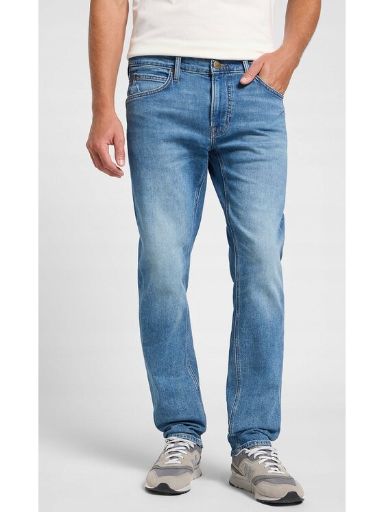 Lee Lee Jeansy Daren Zip Fly Niebieski Regular Fit