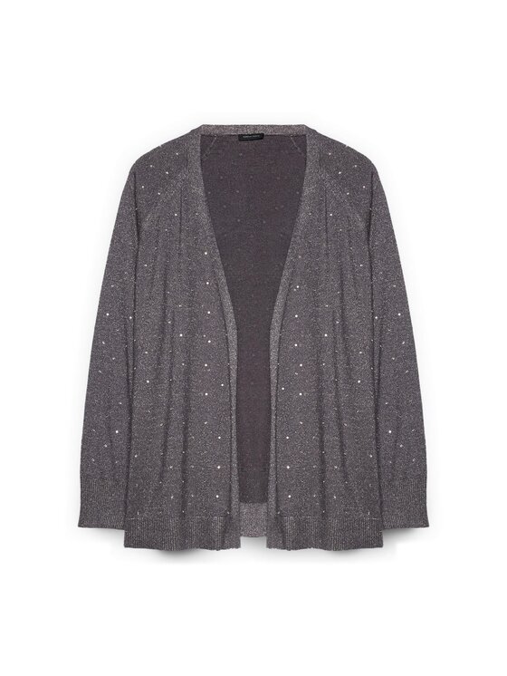 Fiorella Rubino Fiorella Rubino Cardigan M721L008104N023 Grigio Boxy Fit