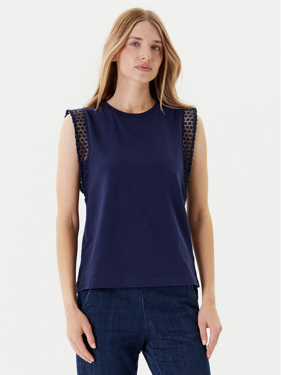 United Colors Of Benetton United Colors Of Benetton Halenka 3IFVD10AC Tmavomodrá Regular Fit