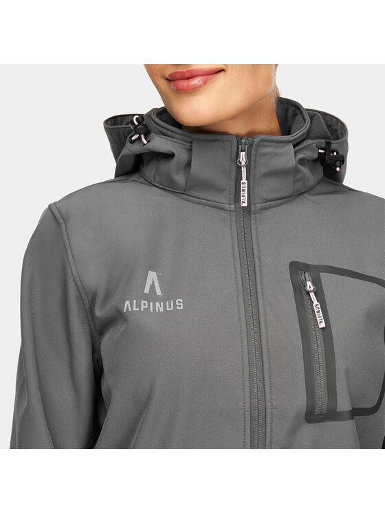 Alpinus Alpinus Kurtka softshell Bergamo Różowy Active Fit