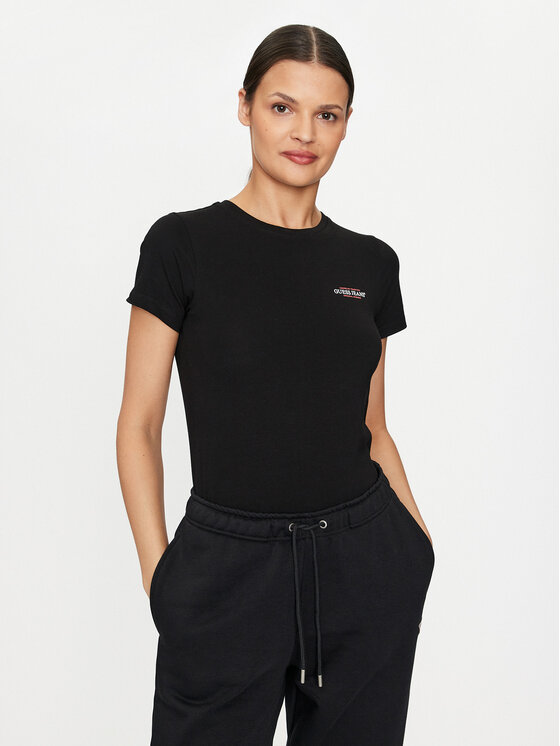 Guess Jeans Guess Jeans T-Shirt W4YI02 J1314 Schwarz Slim Fit