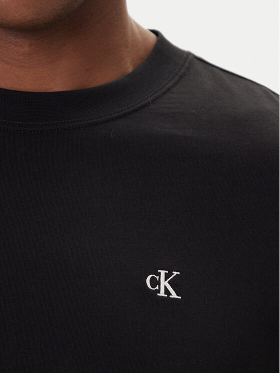 Calvin Klein Jeans Calvin Klein Jeans Majica dugih rukava Easy LV04RD247G Crna Regular Fit