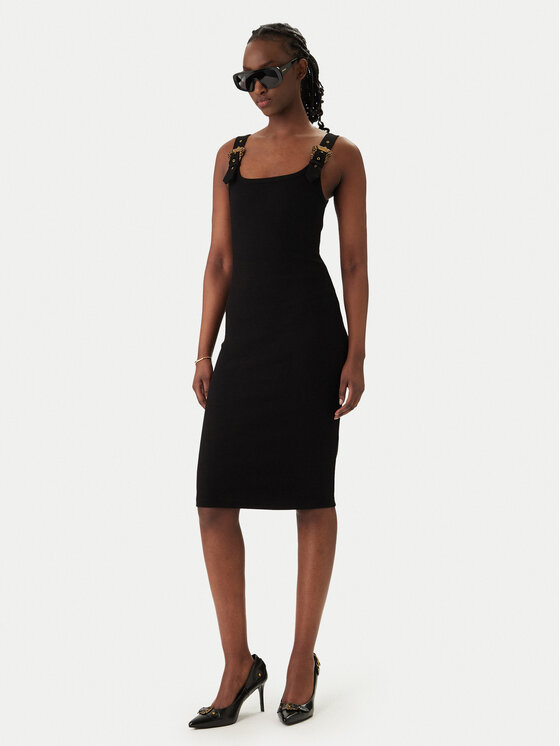 Versace Jeans Couture Versace Jeans Couture Kleid für den Alltag 80HAO943 J0198 Schwarz Slim Fit