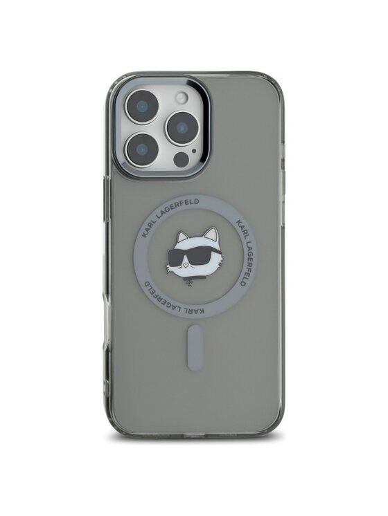 KARL LAGERFELD KARL LAGERFELD Etui na telefon IML Metal Choupette Head Czarny