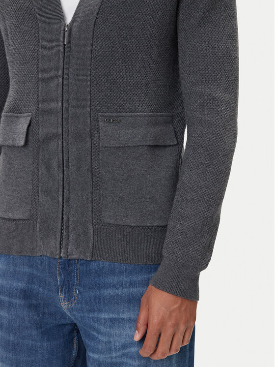 Guess Guess Strickjacke M5BR10 Z0432 Grau Regular Fit
