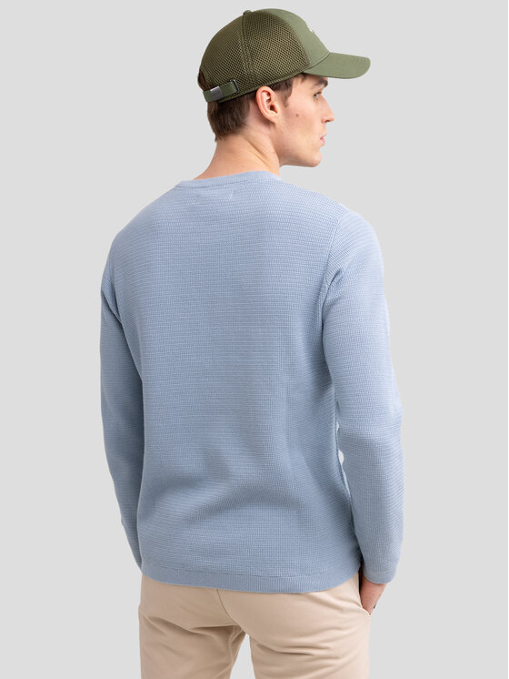 BIG STAR BIG STAR Sweter NEILON Niebieski Basic Fit