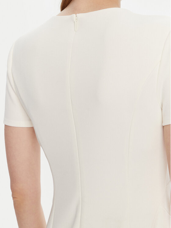 Calvin Klein Calvin Klein Kokteilinė suknelė LV044C064G Écru Slim Fit