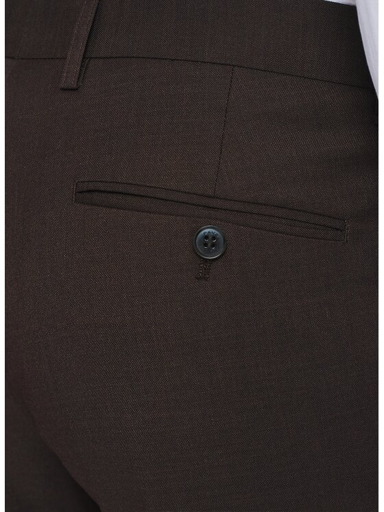 Pako Lorente Pako Lorente Spodnie garniturowe P26SF-6G-013 Brązowy Slim Fit