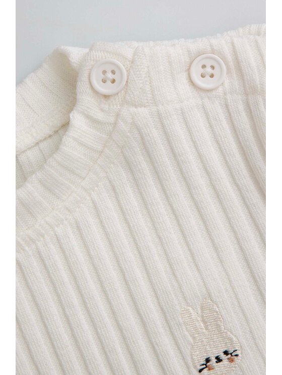 Coccodrillo Coccodrillo Sweter WC6172102HUN-003 Écru Regular Fit