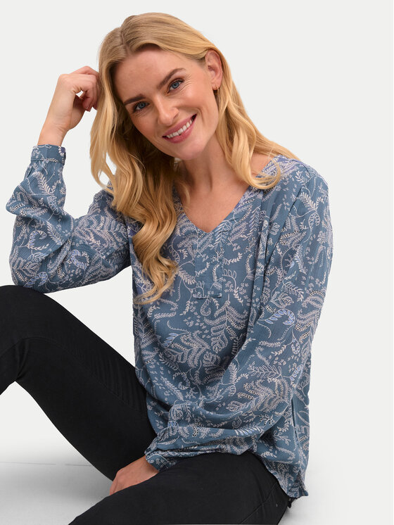 Kaffe Kaffe Majica 10501481 Plava Regular Fit