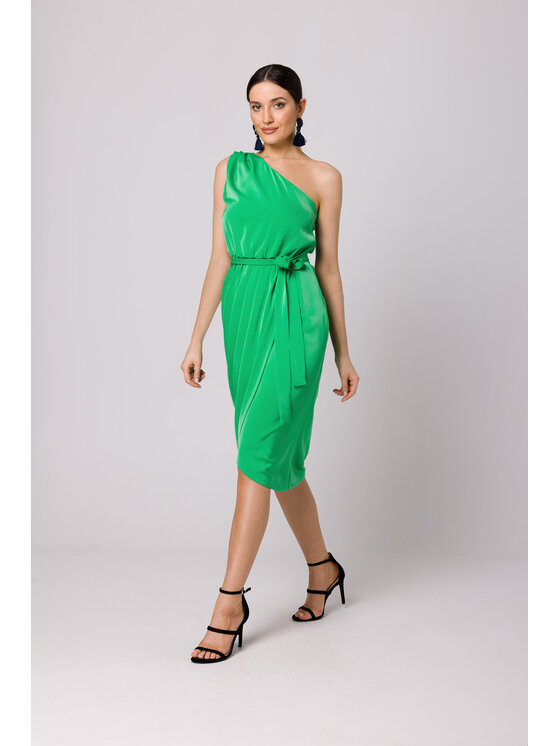 Makover Makover Vestito da giorno K160 Verde Regular Fit