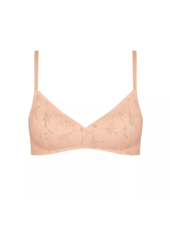 Triumph Triumph Biustonosz sloggi ZERO Lace 2.0 Bralette Beżowy