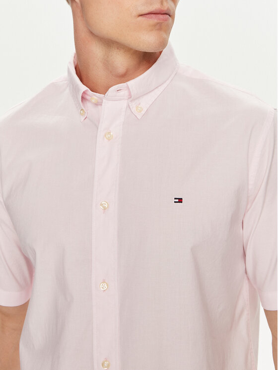 Tommy Hilfiger Tommy Hilfiger Koszula MW0MW33809 Różowy Regular Fit