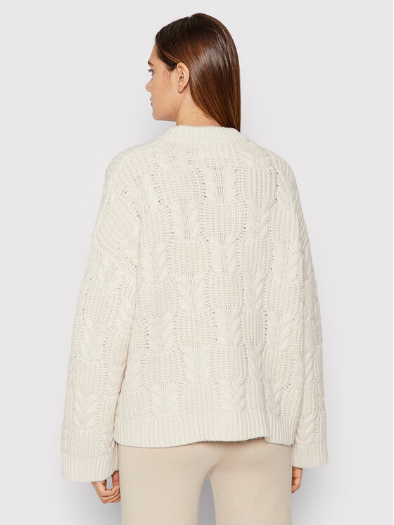 Samsøe Samsøe Samsøe Samsøe Sveter Kaya F21400032 Biela Loose Fit