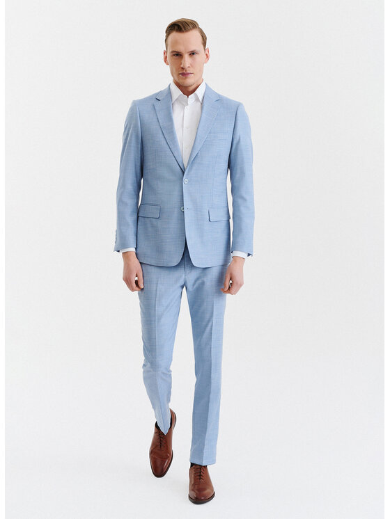 Pako Lorente Pako Lorente Spodnie garniturowe P23SF-6G-024 Niebieski Slim Fit