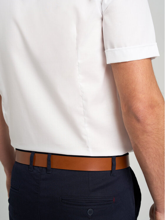 Willsoor Willsoor Koszula 27170bk Biały Slim Fit