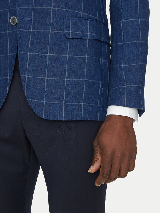 BOSS BOSS Švarkas H-Hutson-233 50540502 Mėlyna Slim Fit