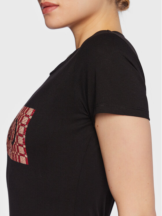 Liu Jo Liu Jo T-Shirt WA3467 JS923 Czarny Regular Fit