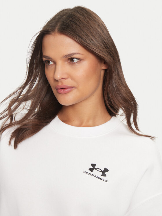 Under Armour Under Armour Felpa Essential 1379475 Bianco Loose Fit