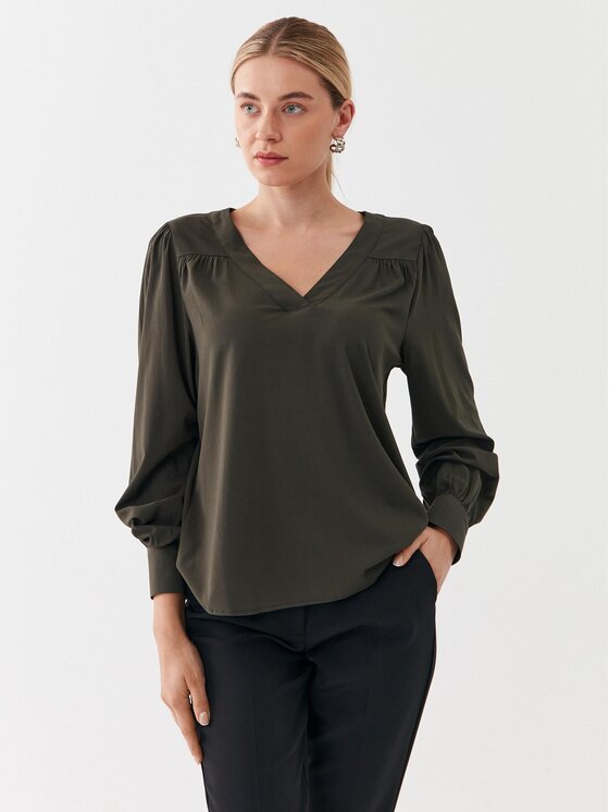 ONLY Blúzka 15303748 Zelená Regular Fit