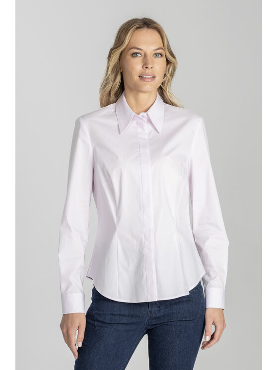Deni Cler Milano Deni Cler Milano Koszula W-DC-1462-E5-G5-31-1 Różowy Regular Fit