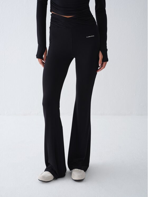 La Mania La Mania Legginsy PALMER Czarny Basic Fit