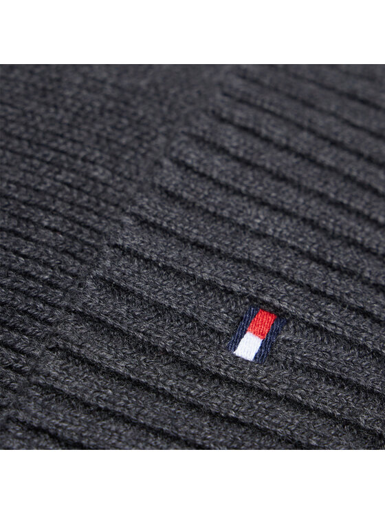 Tommy Hilfiger Tommy Hilfiger Čiapka Essential Flag Beanie AM0AM10337 Sivá