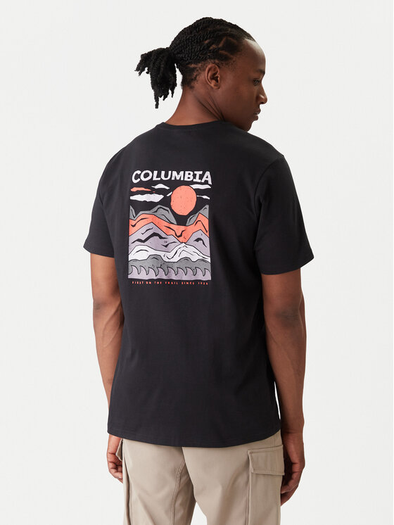 Columbia Columbia T-Shirt Explorers Canyon™ 2036451 Czarny Regular Fit