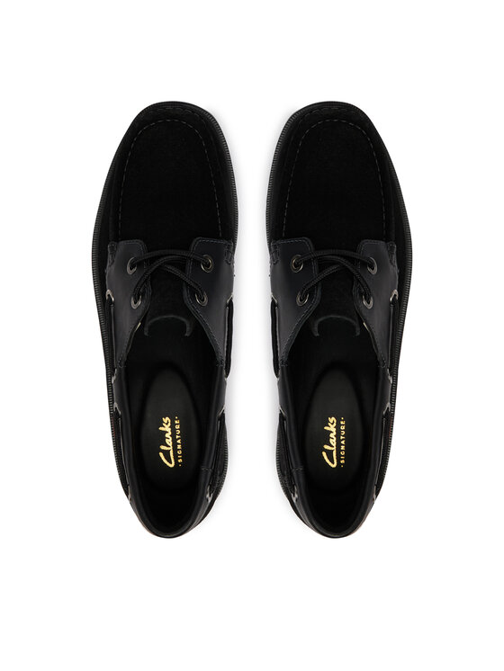 Clarks Clarks Loafersy Cleyhill Boat 26186175 Czarny