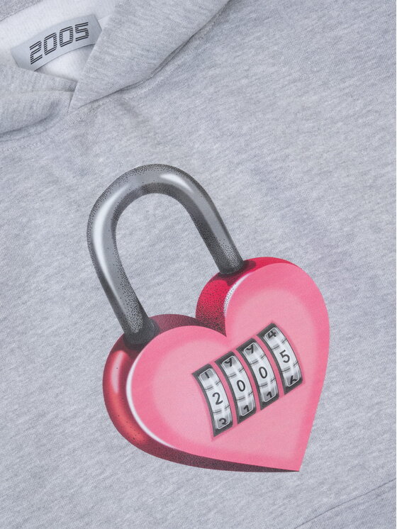 2005 2005 Bluza Charm Szary Oversize