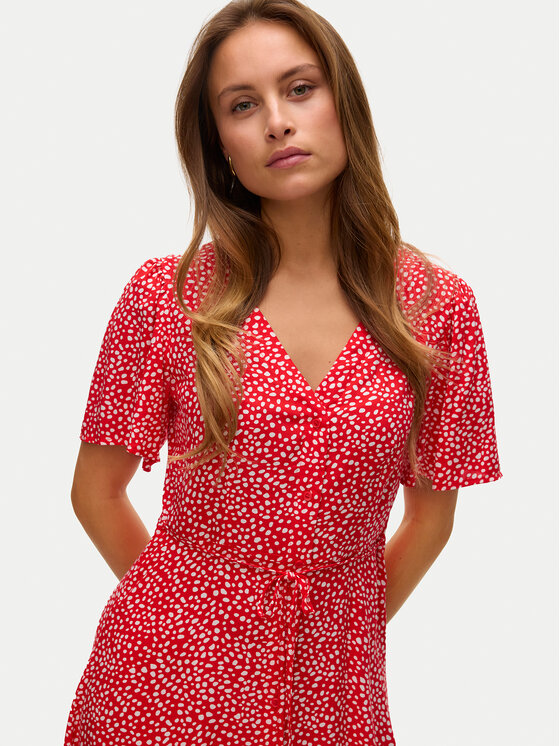 Vero Moda Vero Moda Літня сукня Alba 10292845 Червоний Regular Fit