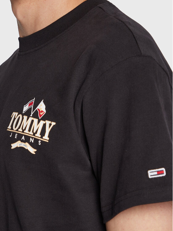 Tommy Jeans Tommy Jeans T-Shirt Modern Prep Back Logo DM0DM14997 Czarny Relaxed Fit