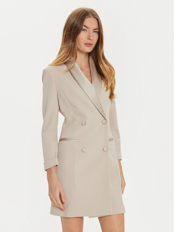 Imperial Imperial Коктейльна сукня AFAXIAW Бежевий Slim Fit