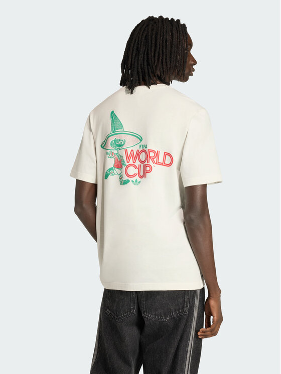adidas adidas Koszulka techniczna FIFA World Cup 26™ Pique Mascot Biały Regular Fit