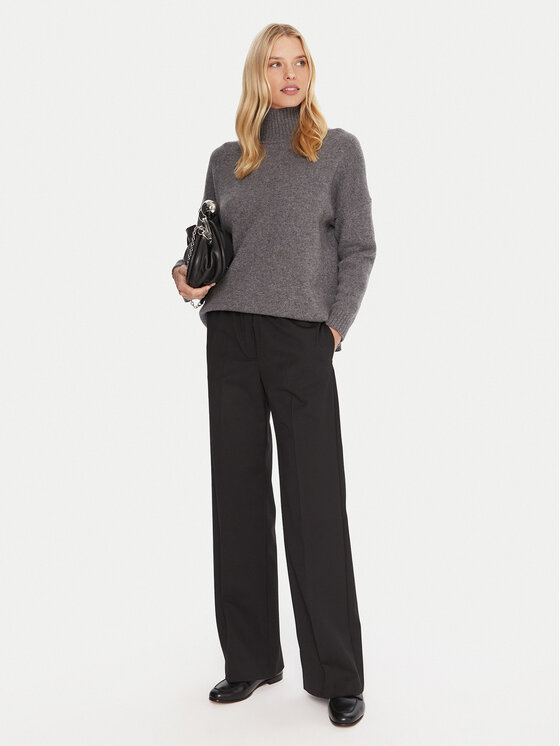 Weekend Max Mara Weekend Max Mara Hlače iz tkanine Petra 2525136032 Črna Regular Fit