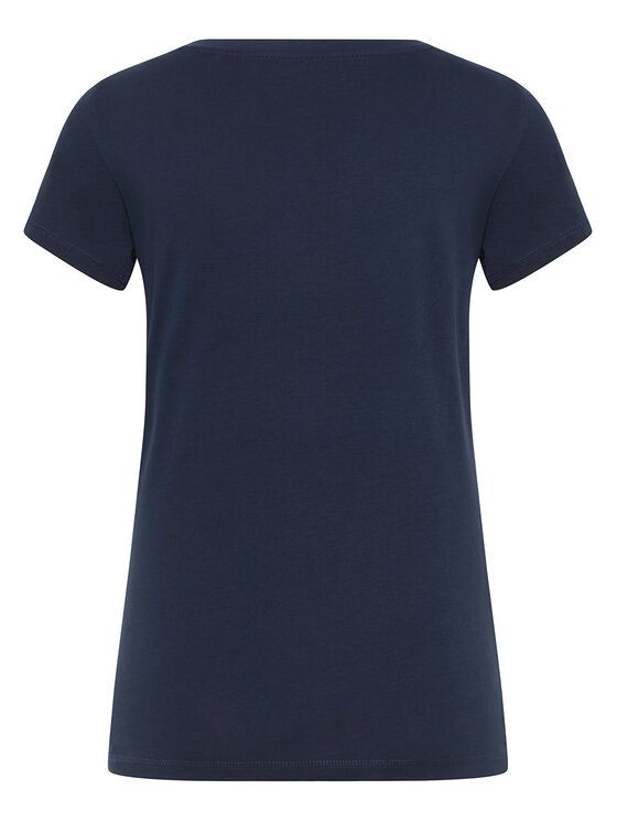 Mustang Mustang T-Shirt Beverly 1016517 Dunkelblau Slim Fit