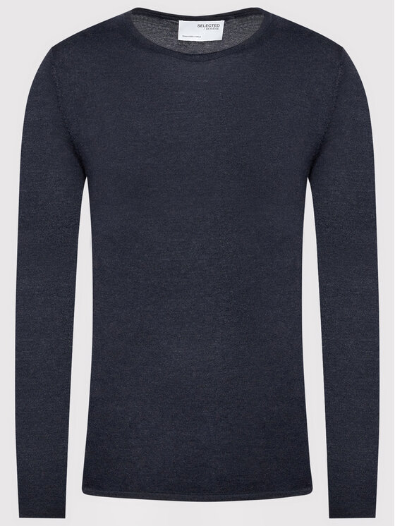 Selected Homme Selected Homme Sweter Rome 16079774 Granatowy Regular Fit
