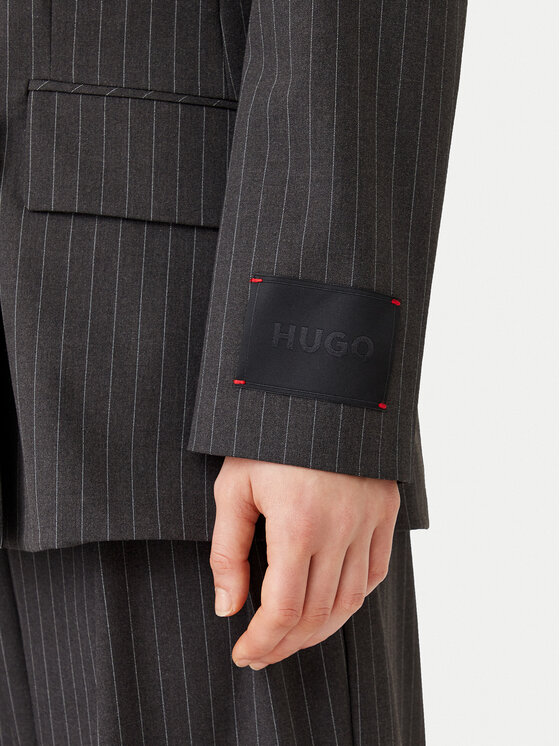HUGO HUGO Піджак Azenia 50530987 Сірий Regular Fit