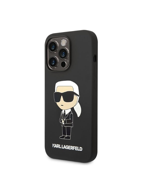 KARL LAGERFELD KARL LAGERFELD Etui na telefon Silicone NFT Ikonik MagSafe Czarny
