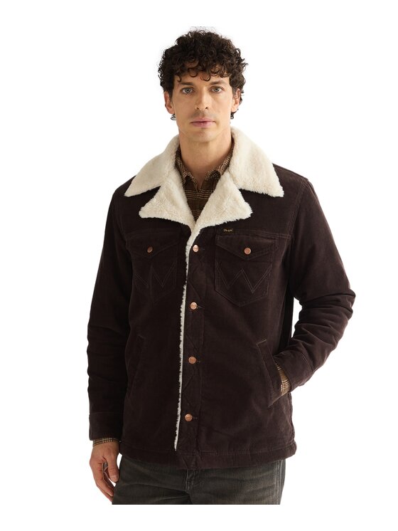 Wrangler Wrangler Kurtka przejściowa 112387067 Brązowy Regular Fit