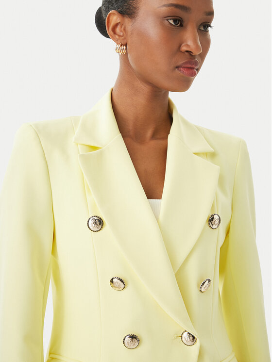 Maryley Maryley Giacca da abito 26EB139/43LE Giallo chiaro Regular Fit
