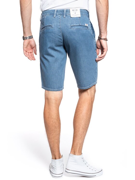 Mustang Mustang Pantaloncini di jeans CLASSIC CHINO SHORT Bianco Regular Fit