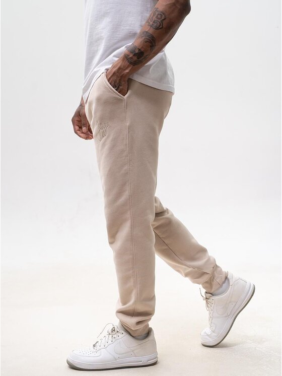 Jigga Wear Jigga Wear Spodnie dresowe 131094 Beżowy Regular Fit