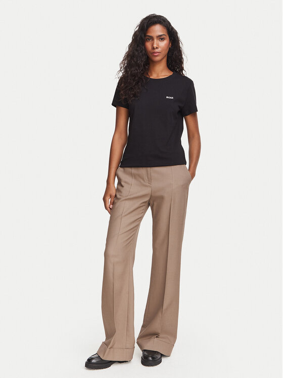 BOSS BOSS Marškinėliai C_Esogo_1 50506973 Juoda Regular Fit