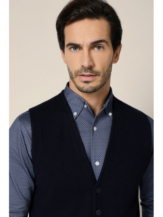 Lancerto Lancerto Kamizelka Lior SW073225000091 Granatowy Regular Fit