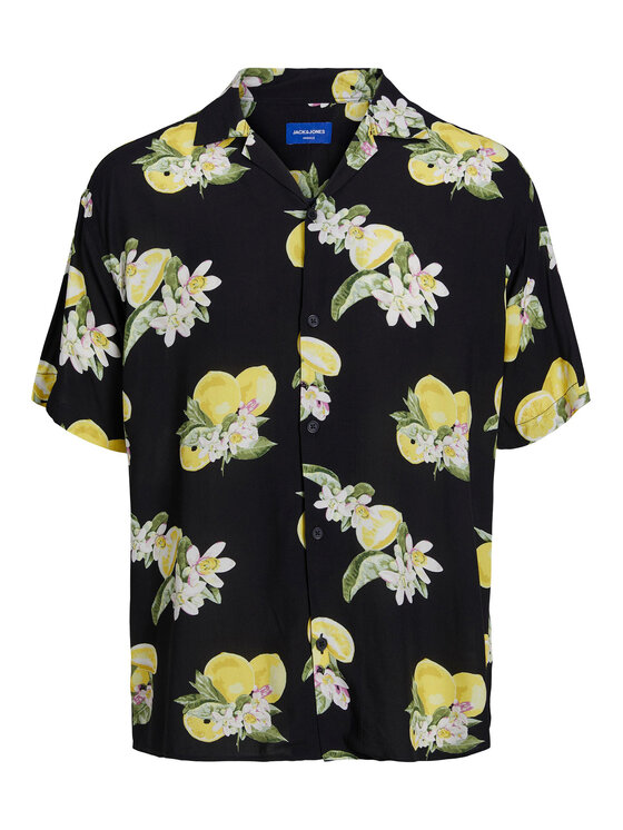 Jack&Jones Jack&Jones Košeľa Luke 12227625 Čierna Relaxed Fit