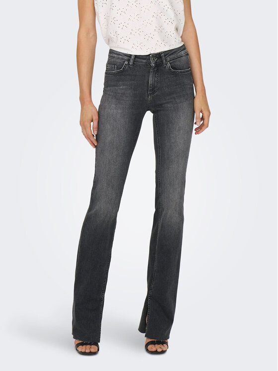 ONLY Jeans Hlače 15256142 Siva Flared Fit