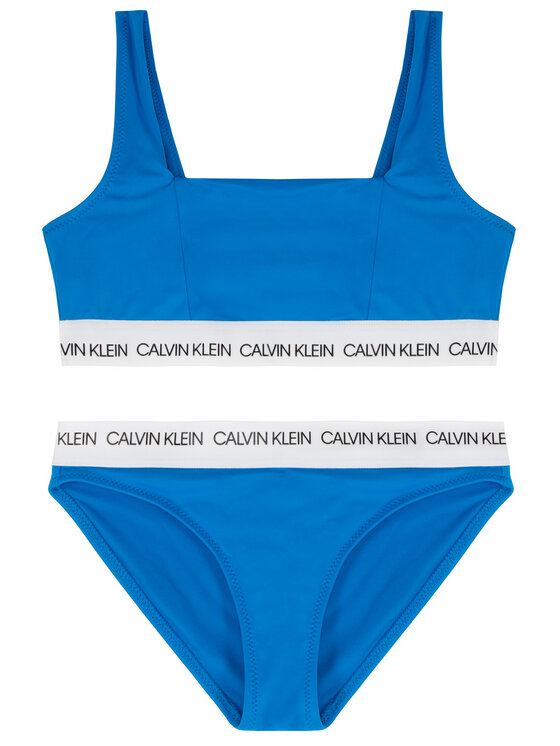 Calvin Klein Swimwear Strój kąpielowy G80G800298 Niebieski