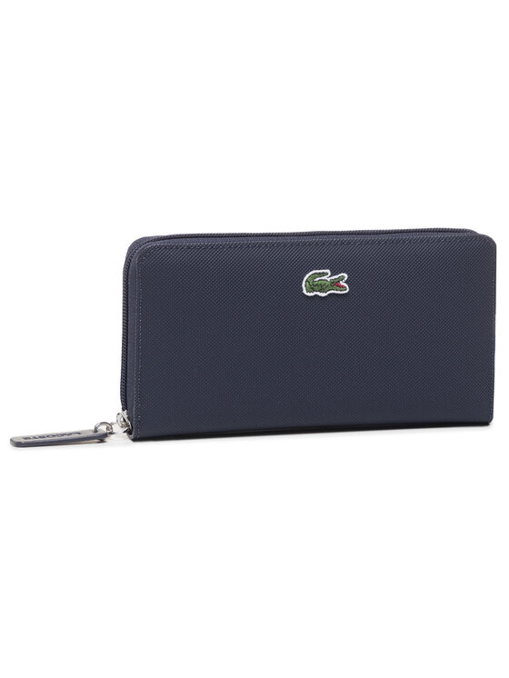 Lacoste Velika ženska Denarnica L Zip Wallet NF2900PO Mornarsko Modra